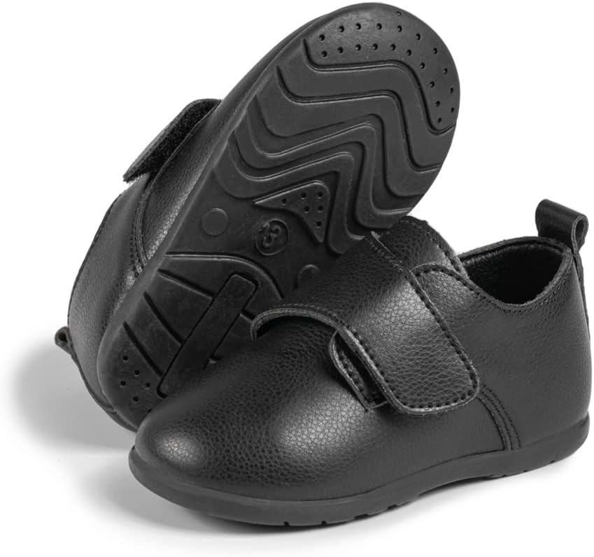 

Детские лоферы Meckior для мальчиков и девочек, классические, из искусственной кожи, черный