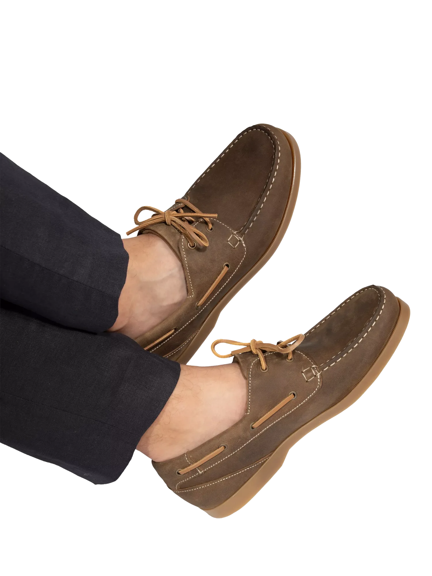 Кожаные лодочные туфли Parsons с широкой колодкой Jones Bootmaker, Tobacco — фото 2