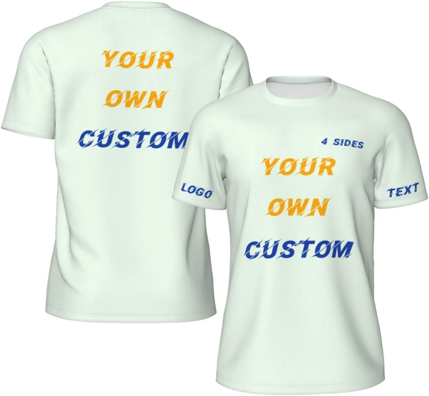 

Футболка Custom с принтом на 4 сторонах