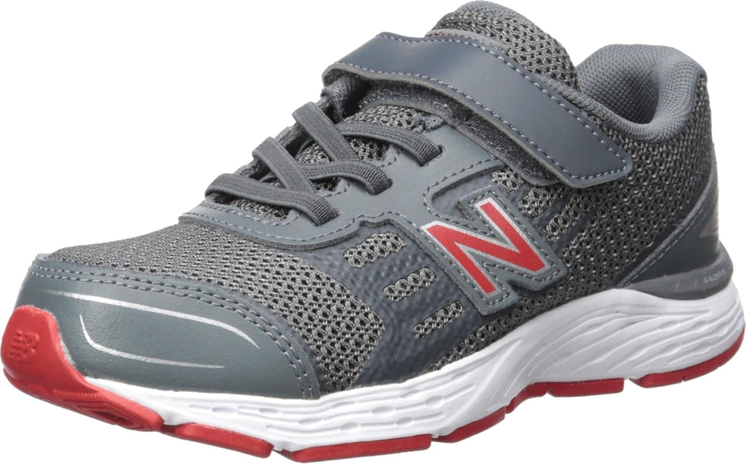 

Кроссовки для бега New Balance Kid's 680 V5 с альтернативной застежкой, Lead/Red