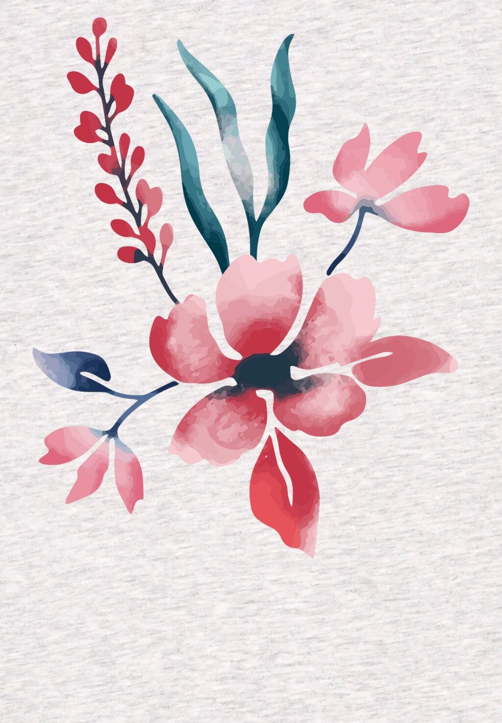 

Футболка с принтом BLUME IN WASSERFARBE watapparel, цвет Mottled Light Grey