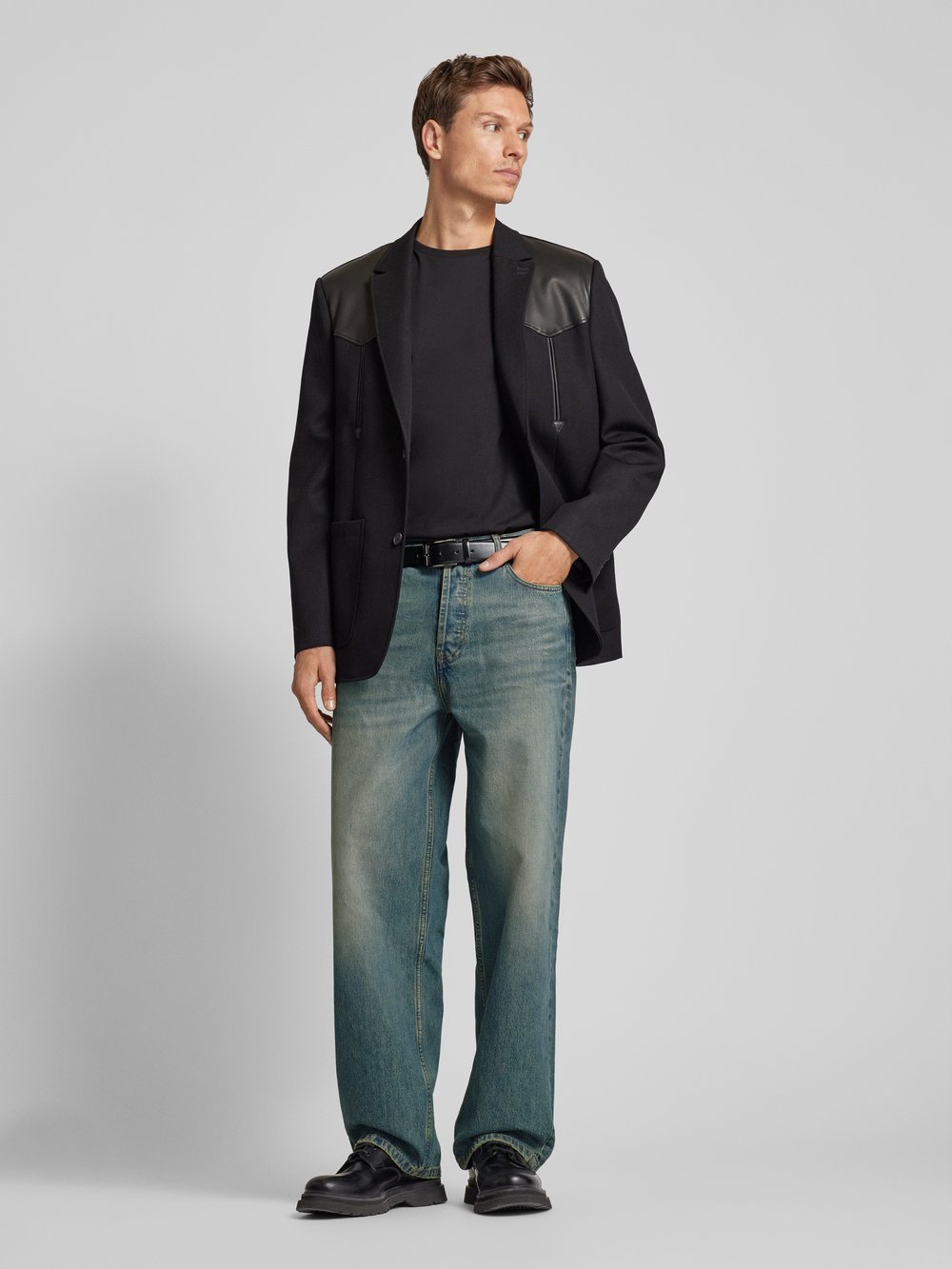 

Джинсы свободного кроя с пятью карманами THE KOOPLES, темно-синий