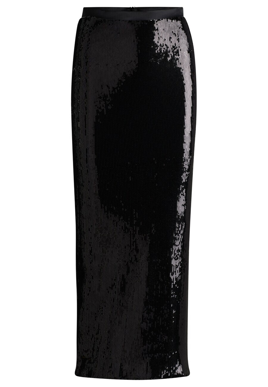 

Юбка макси BOSS Skirt Eluxia, черный