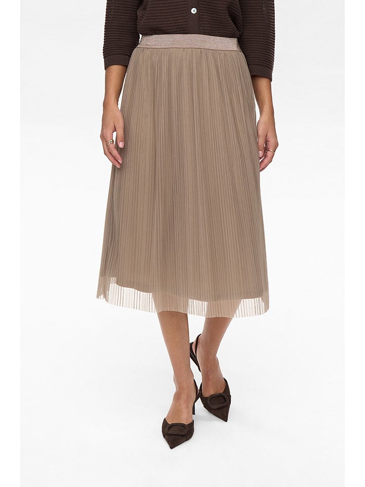 

NÜMPH Юбка из тюля цвета таупе