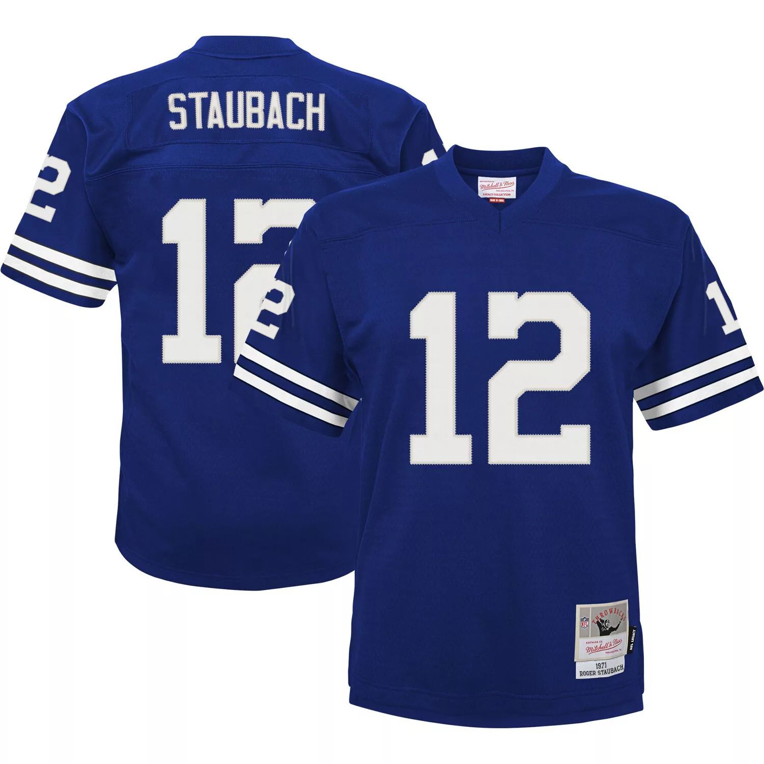 

Джерси Infant Mitchell & Ness Roger Staubach Navy Dallas Cowboys 1971, вышедшее на пенсию Legacy Unbranded