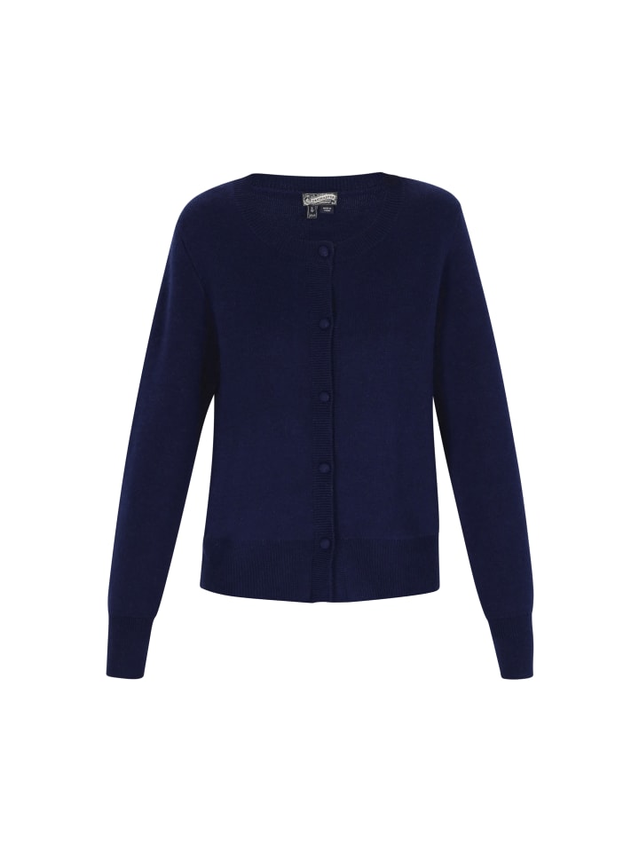 

Женский кардиган темно-синего цвета DreiMaster Vintage