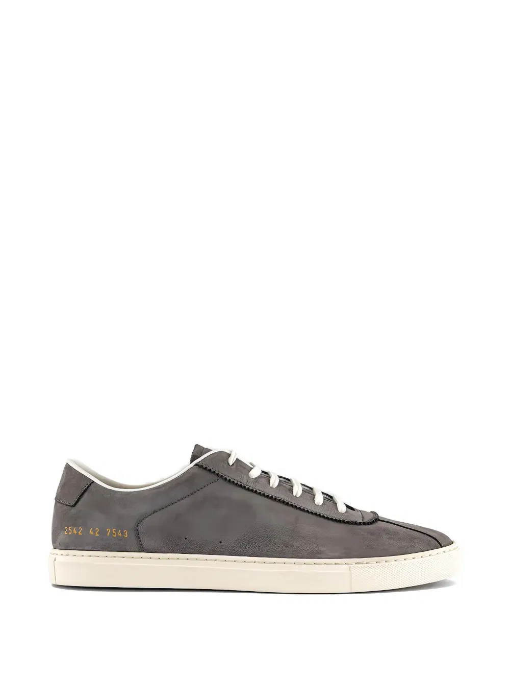 Замшевые кроссовки с декоративной строчкой Common Projects, серый