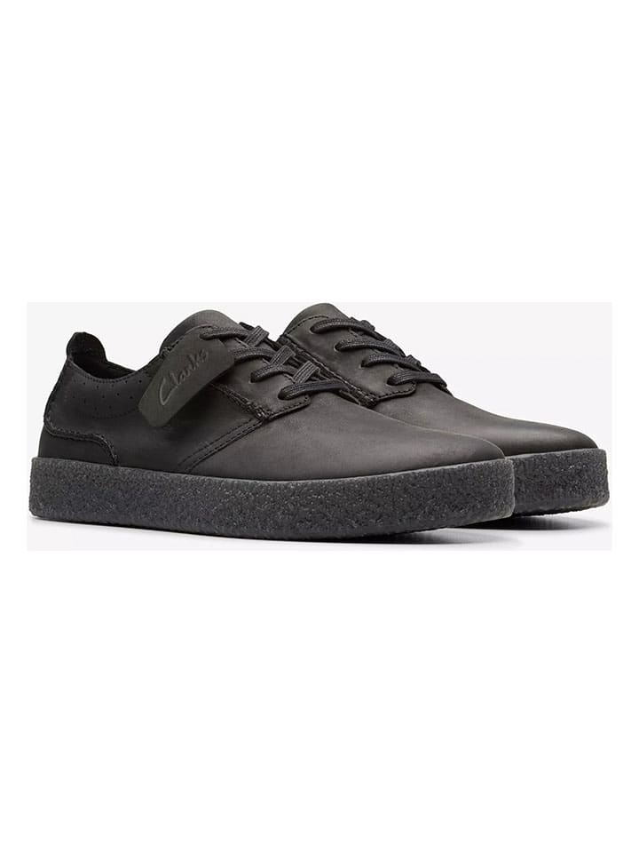 Кожаные кроссовки "Street Hill Lace" черного цвета Clarks — фото 3