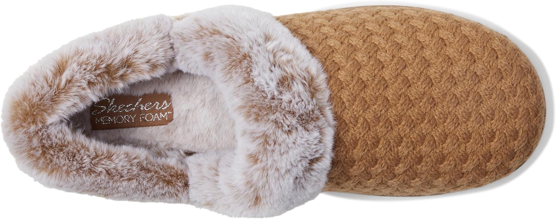 Тапочки SKECHERS Women's Cozy Campfire - Frosty Promise, Tan — фото 2