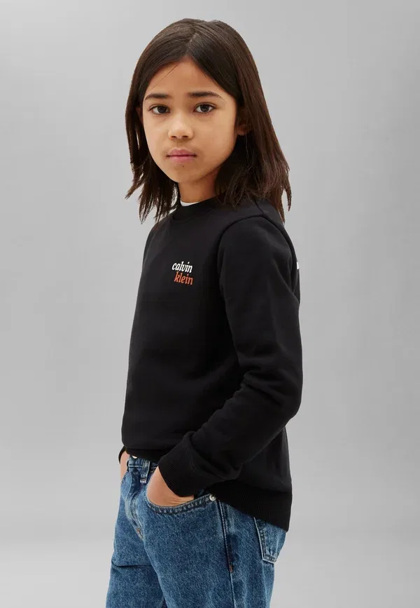Свитшот Calvin Klein Jeans Seasonal Logo Front Back, черный — фото 3