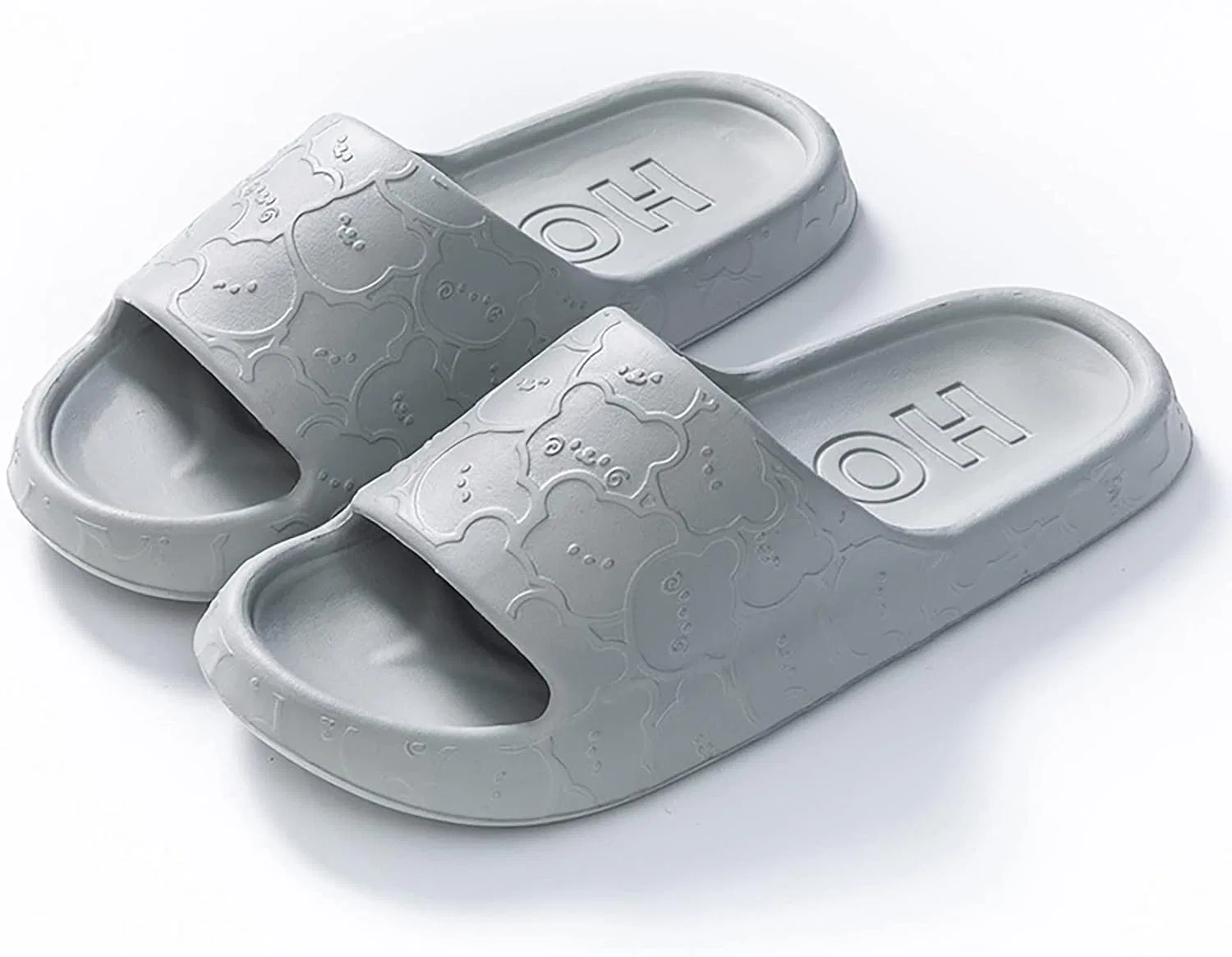 Badelatschen Herren Тапочки Badesandalen Schlapfen rutschfeste Badeschuhe Badeschlappen Шлепанцы Duschschuhe Hausschuhe Latschen Schlappen Sommer Sandalen & Für Männer RYTEJFES, Grau — фото 3