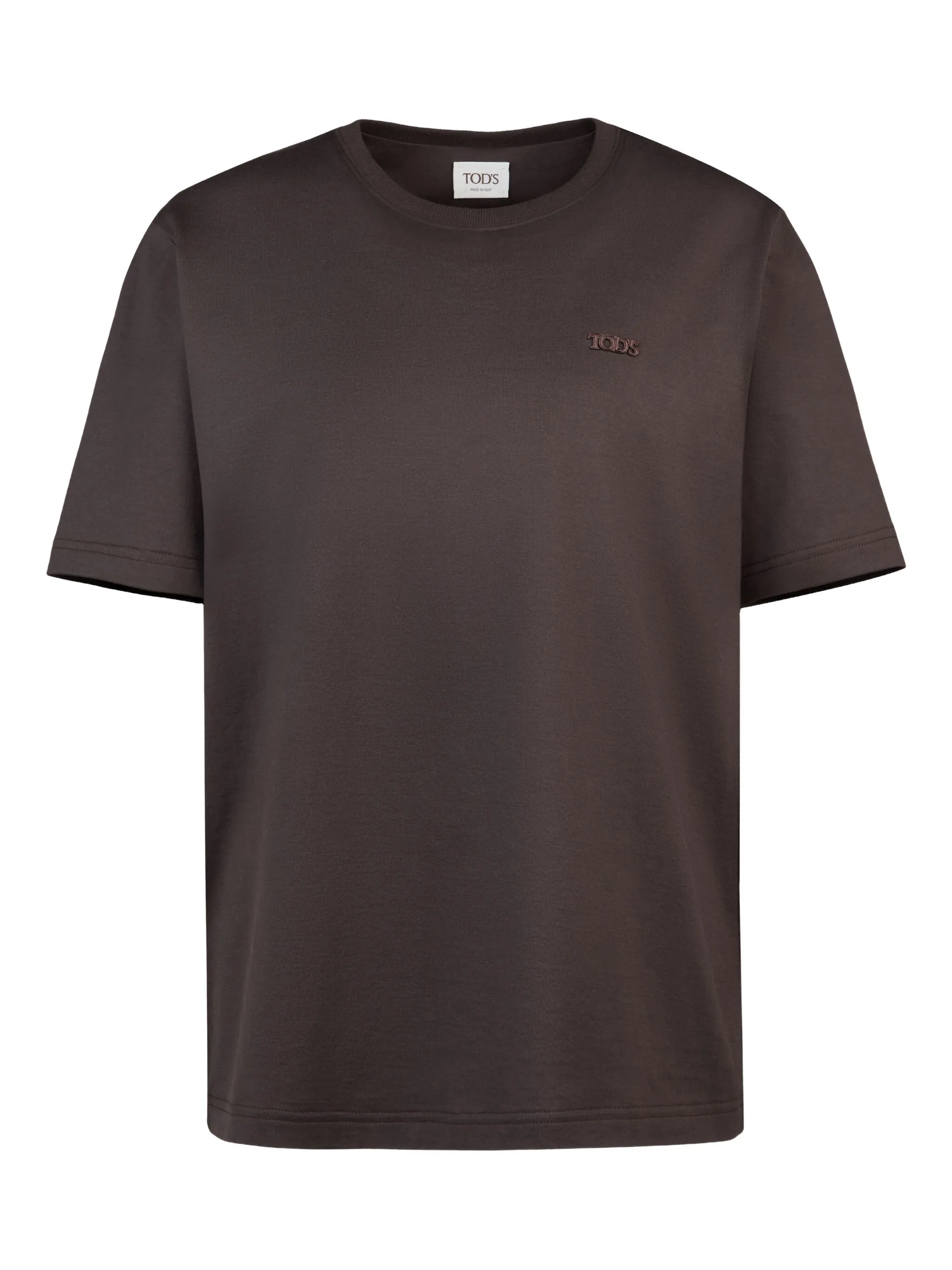 

Футболка с вышитым логотипом Tod'S, коричневый