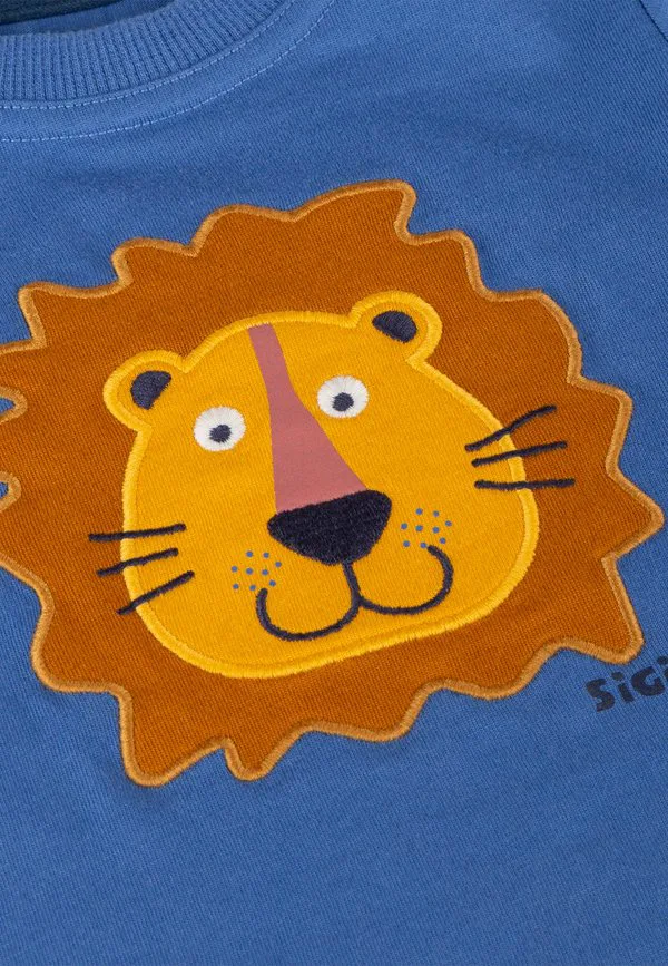 Футболка с принтом tiger & löwe Sigikid, Mittelblau — фото 3