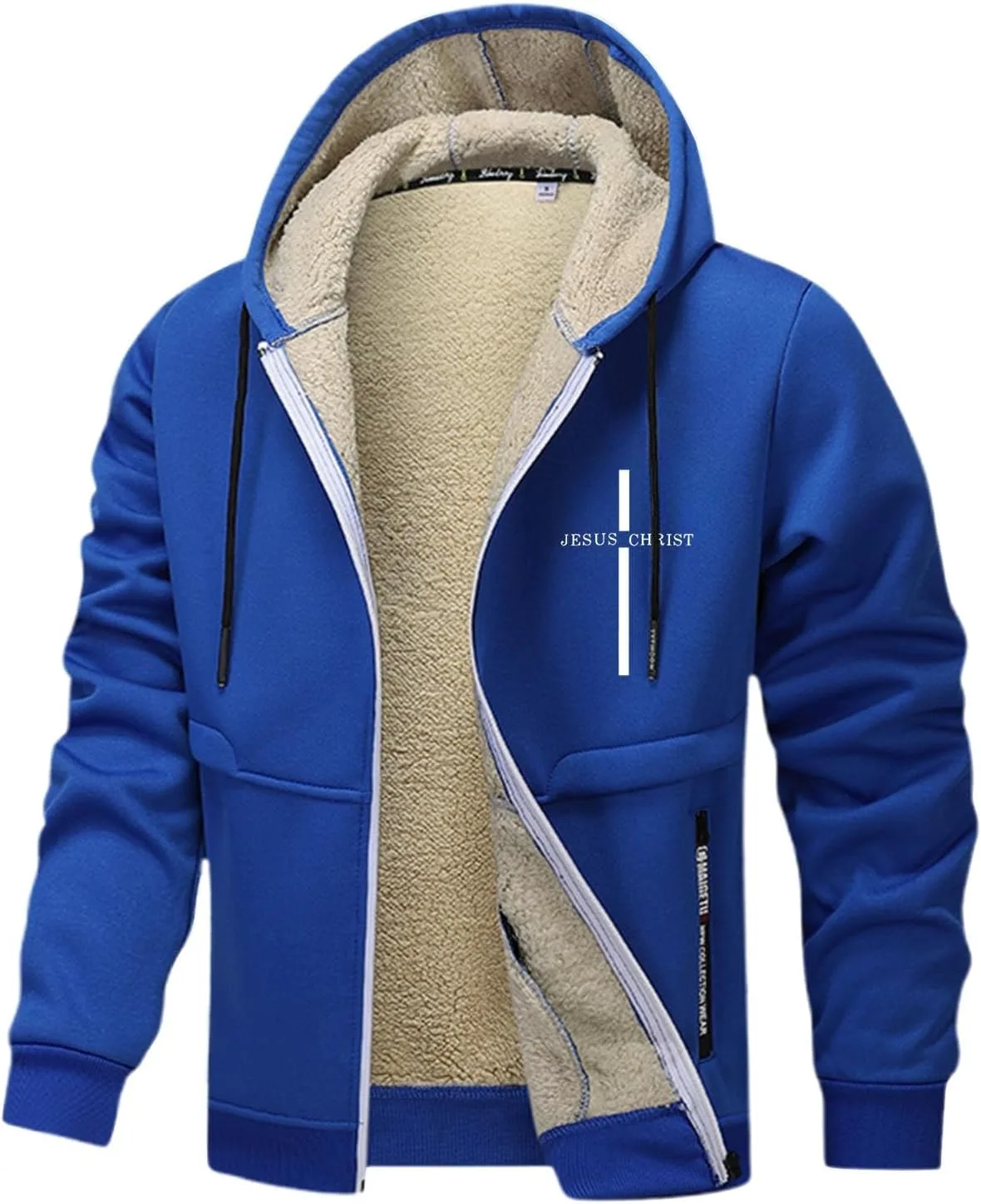 

Толстовка Sherpa с капюшоном и молнией для мужчин Christian Womail