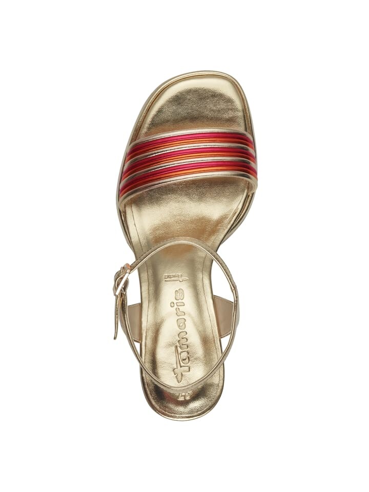 Сандалии на плоской подошве Tamaris Sandalette, цвет gold comb — фото 2