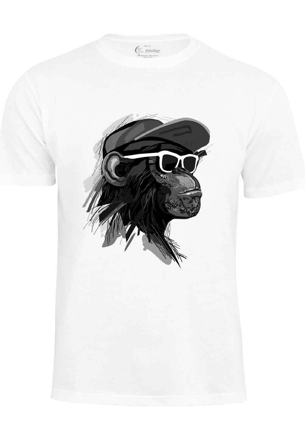 

Футболка с принтом COOL MONKEY Cotton Prime, цвет weiss