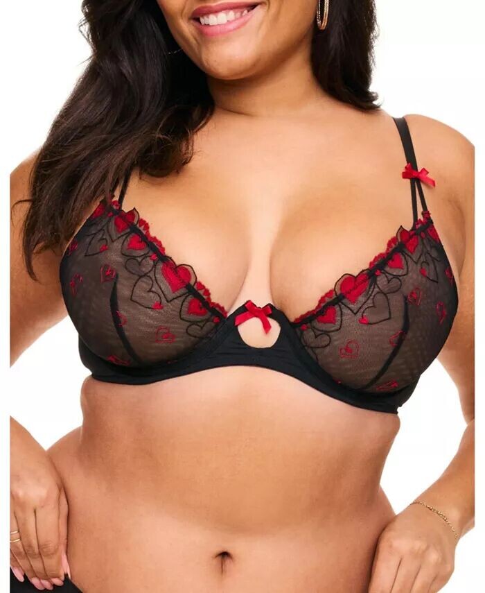 

Бюстгальтер Esmay Women Plus-Size Unline Plunge Adore Me, черный