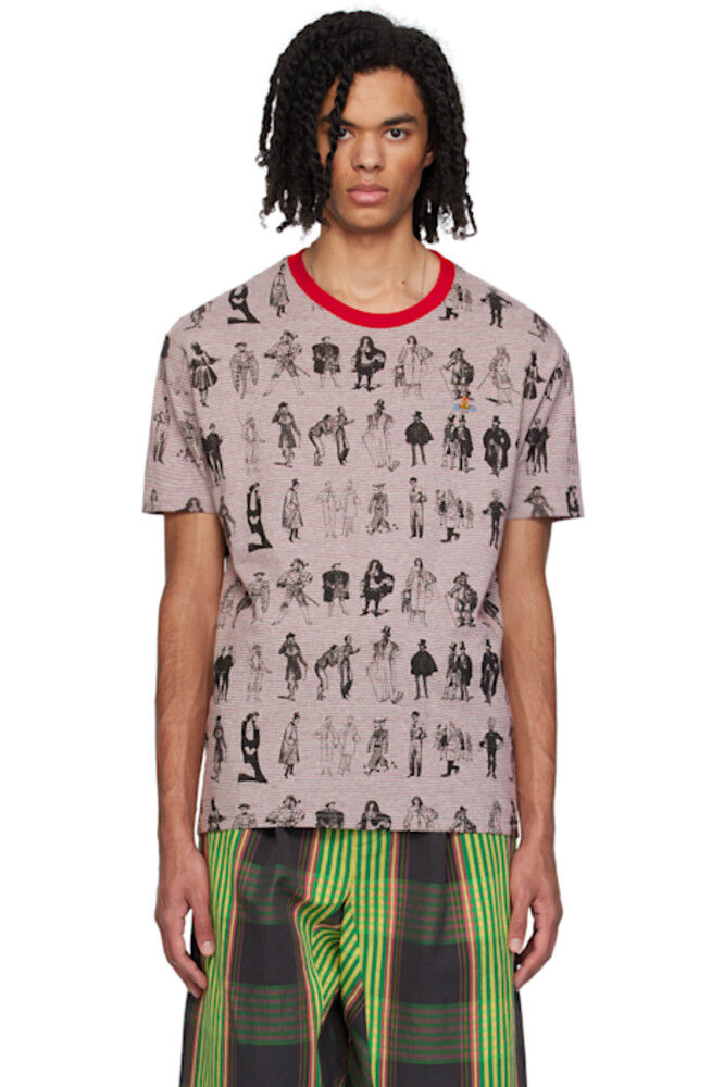 

Футболка серо-красная Evolution Of Men Vivienne Westwood