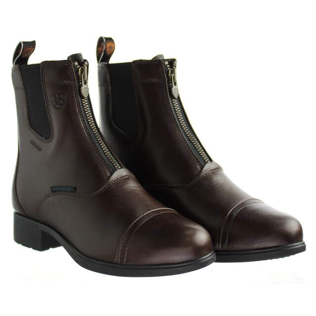Женские ботинки Ariat Bromont на молнии кожаные, коричневый — фото 2