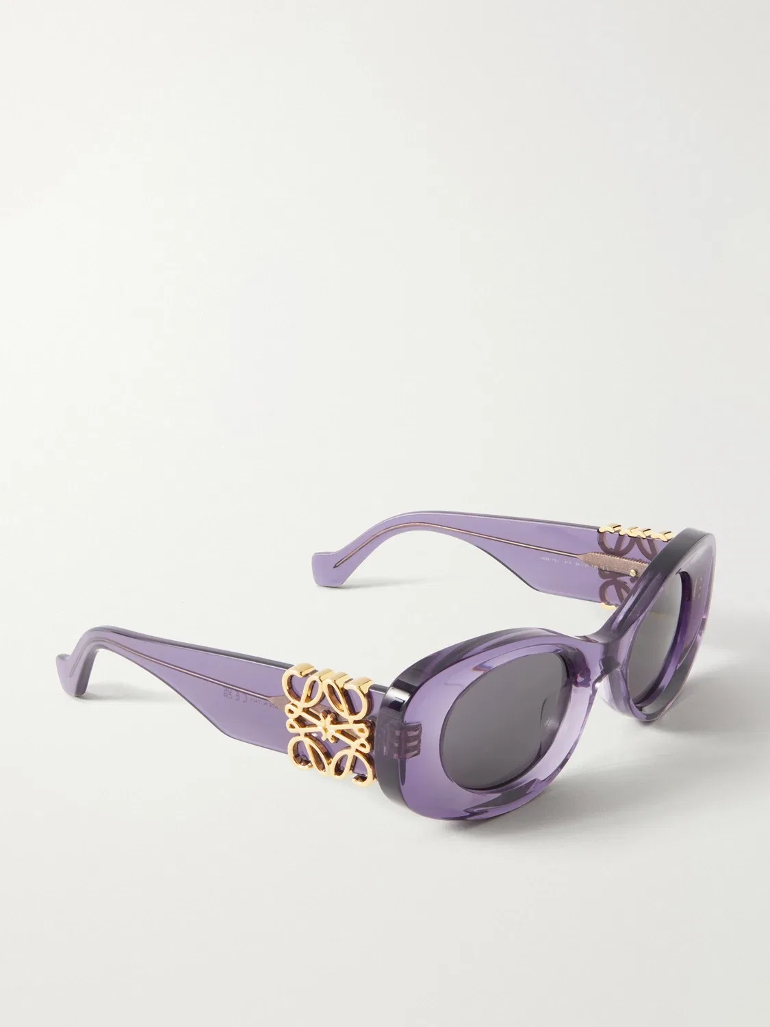 Солнцезащитные очки из ацетата с овальной оправой LOEWE EYEWEAR, фиолетовый — фото 3