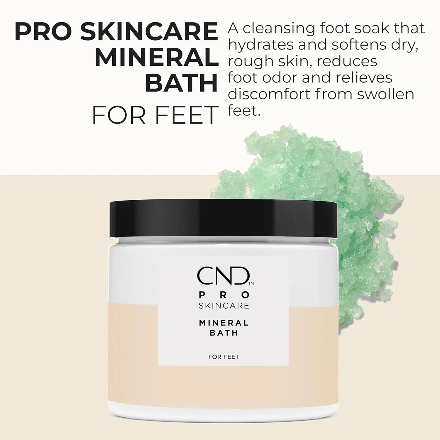 CND Pro Skincare для ног: минеральная ванна, скраб с морской солью, средство для удаления натоптышей и интенсивное увлажнение | Vegan, формула натурального происхождения — фото 2
