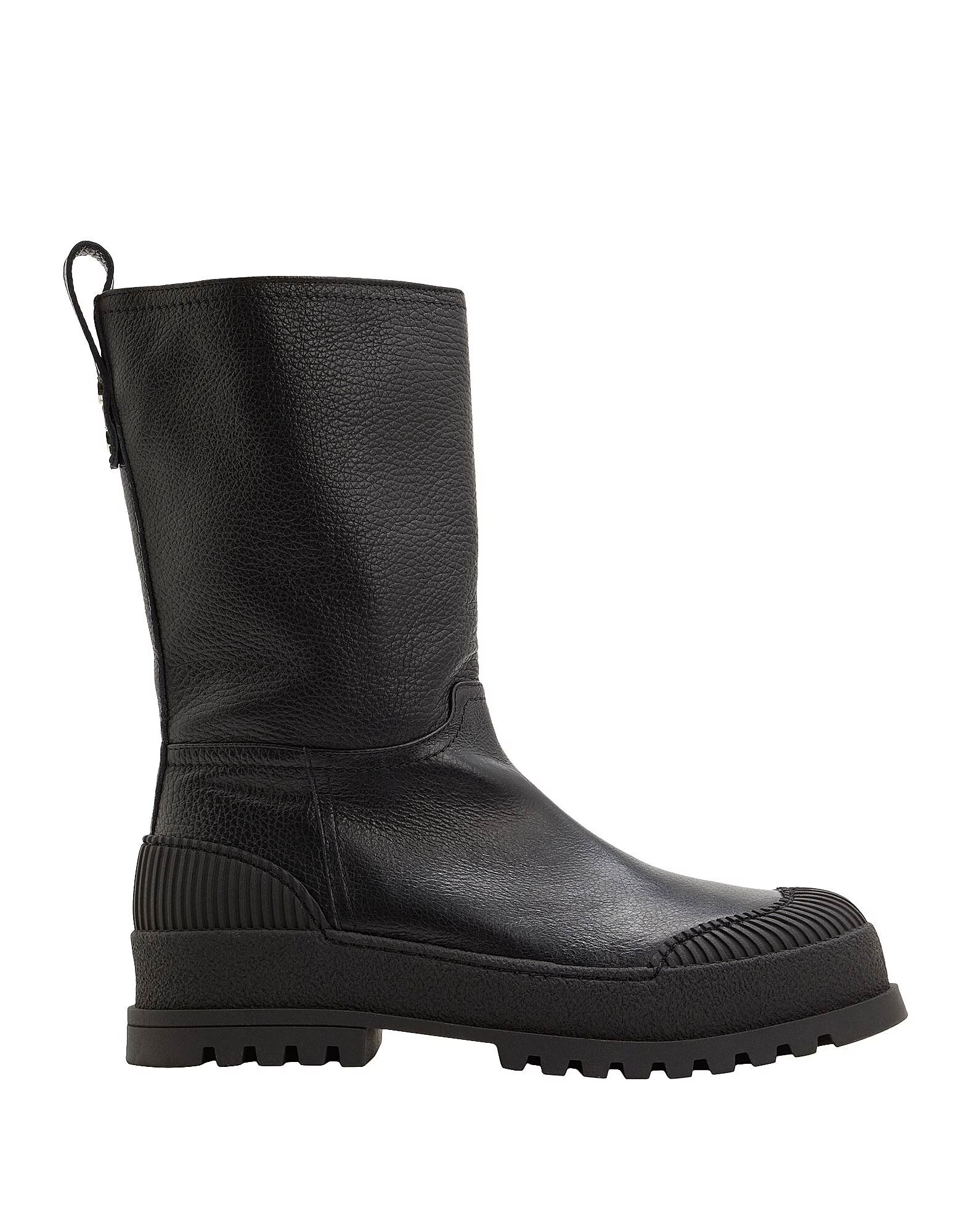 Ботильоны Leather Cap Toe Boots 8 By Yoox, черный