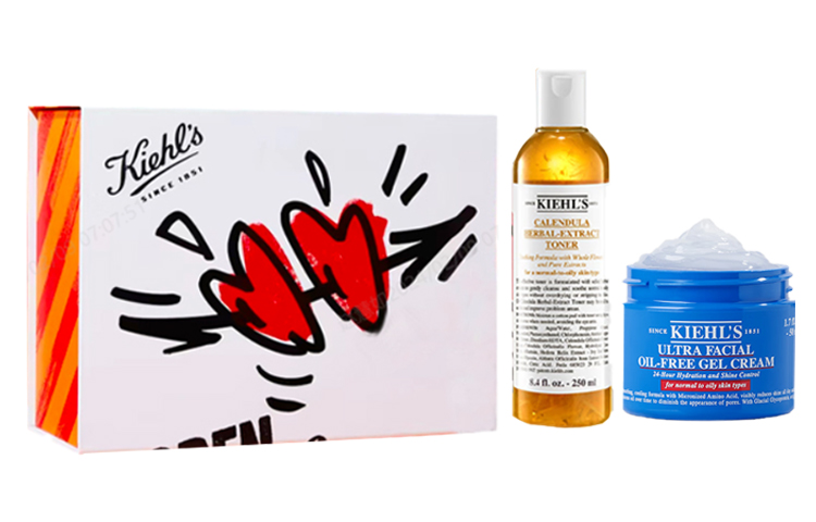 Набор косметических средств Kiehl's: тоник Golden Bowl Flower Skincare, 250 мл + крем Refreshing, 50 мл — фото 2