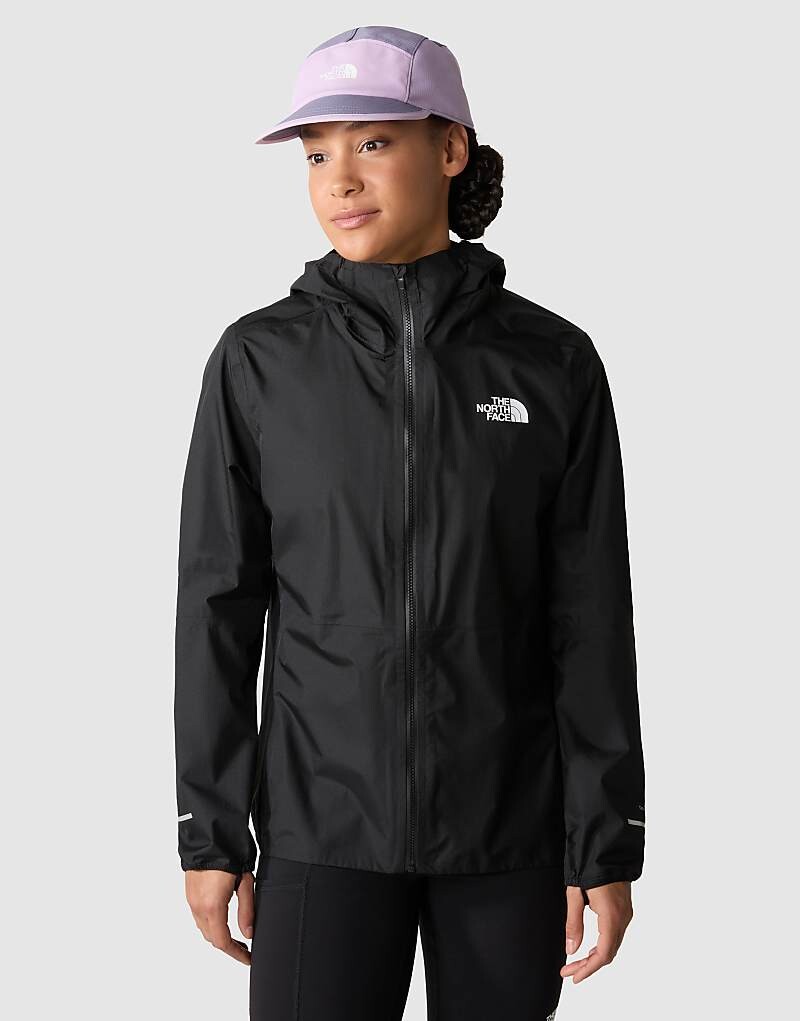 

Черная беговая куртка The North Face – с молнией во всю длину