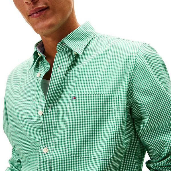 Мужская рубашка с длинным рукавом в клетку Tommy Hilfiger, Olympic Green — фото 2