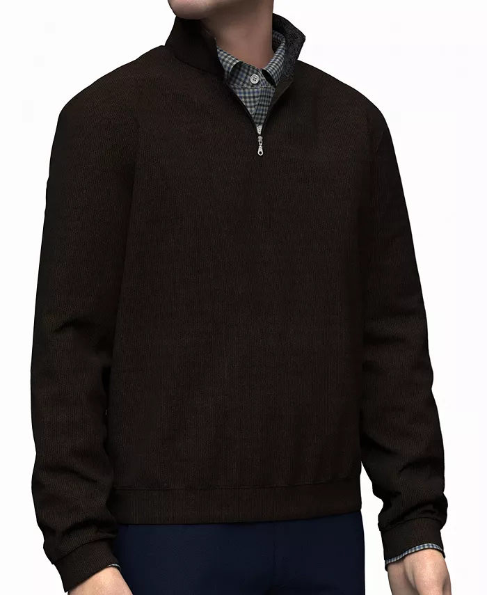 

Толстовка Men's Pima Interlock Zip Mock Scott Barber, коричневый