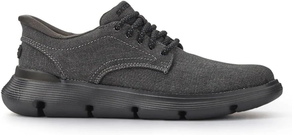 Мужские слипоны Skechers Garza CliveSneaker, Black — фото 2