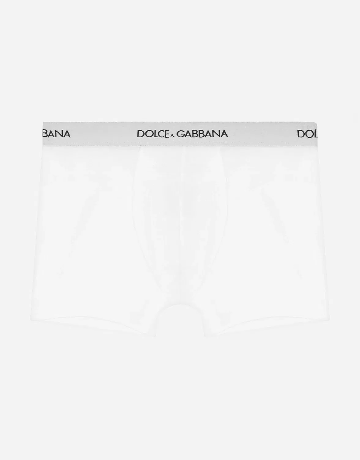 Боксеры из эластичного джерси, 2 штуки в упаковке Dolce & Gabbana, белый — фото 3