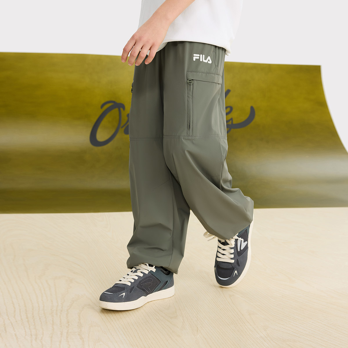 FILA KIDS Штаны летние Stone Grind Green — фото 3