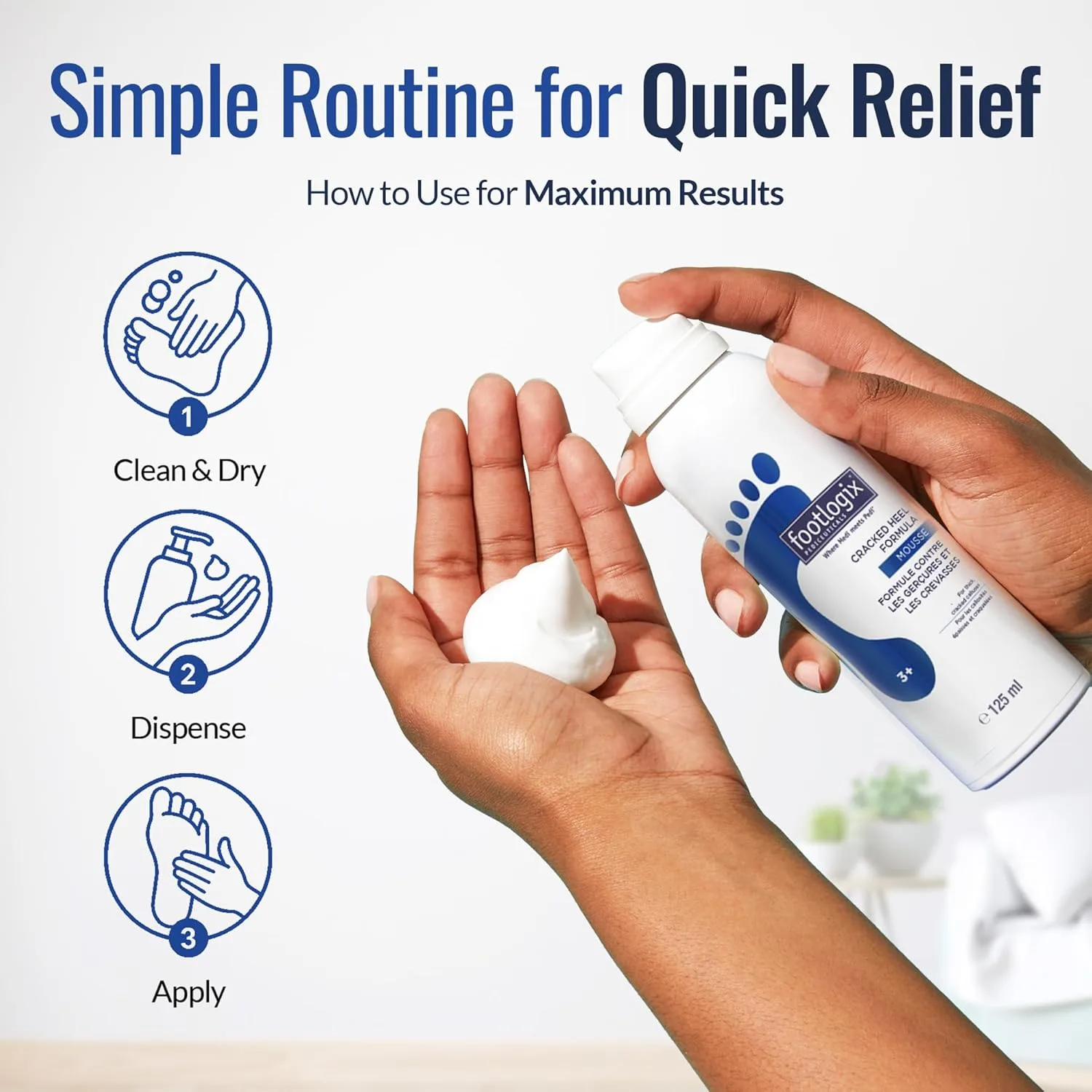 FOOTLOGIX Средство от трещин на пятках, белое, 4,23 унции 119.92 г (1 шт.) — фото 4