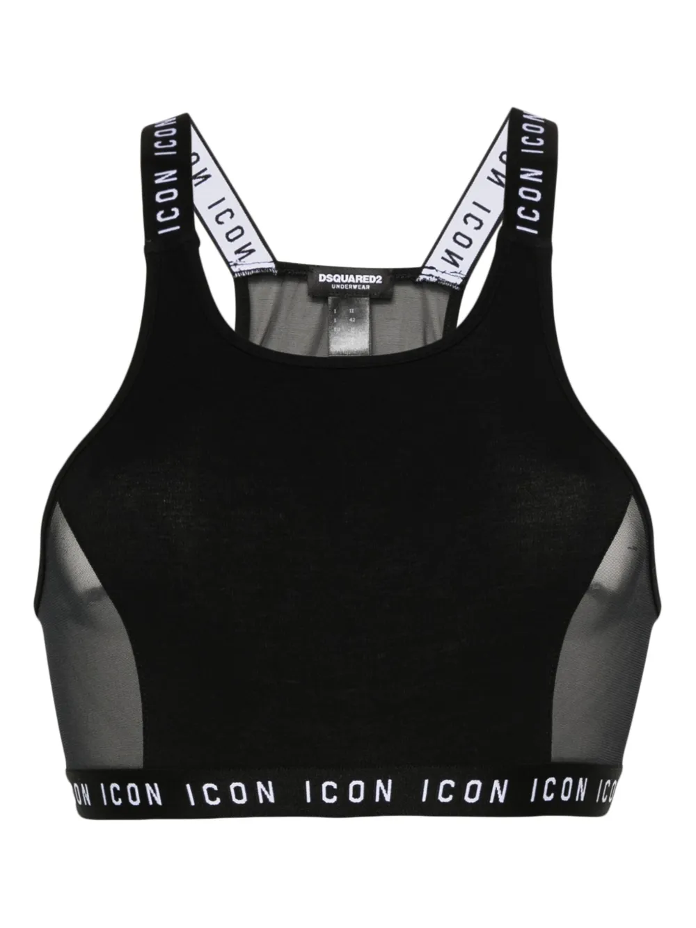 

Спортивный бюстгальтер Be Icon DSQUARED2, черный