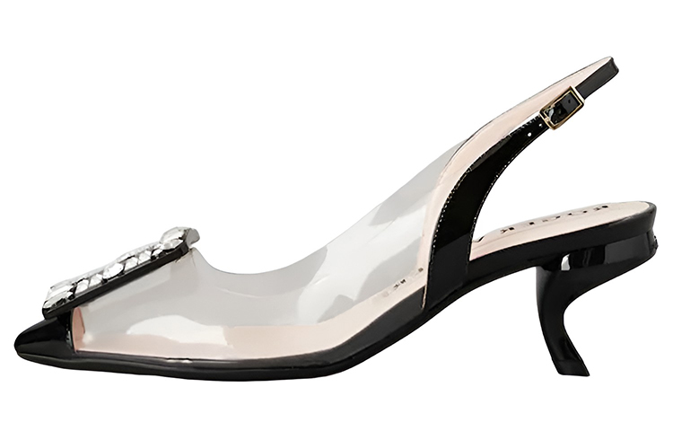 Туфли-лодочки с пряжками и открытой пяткой Roger Vivier, Original Shoe Box Not Included