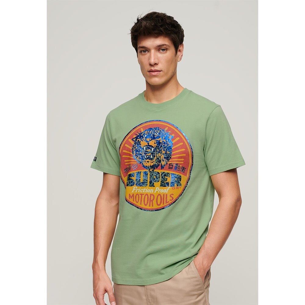 

Футболка с коротким рукавом Superdry Gasoline Workwear, зеленый