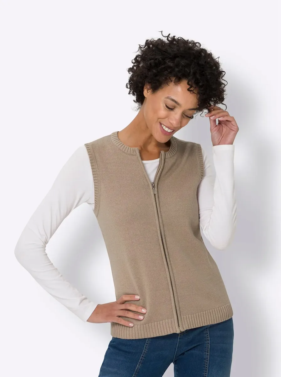 

Трикотажный жилет Classic Basics, цвет Grau-Meliert