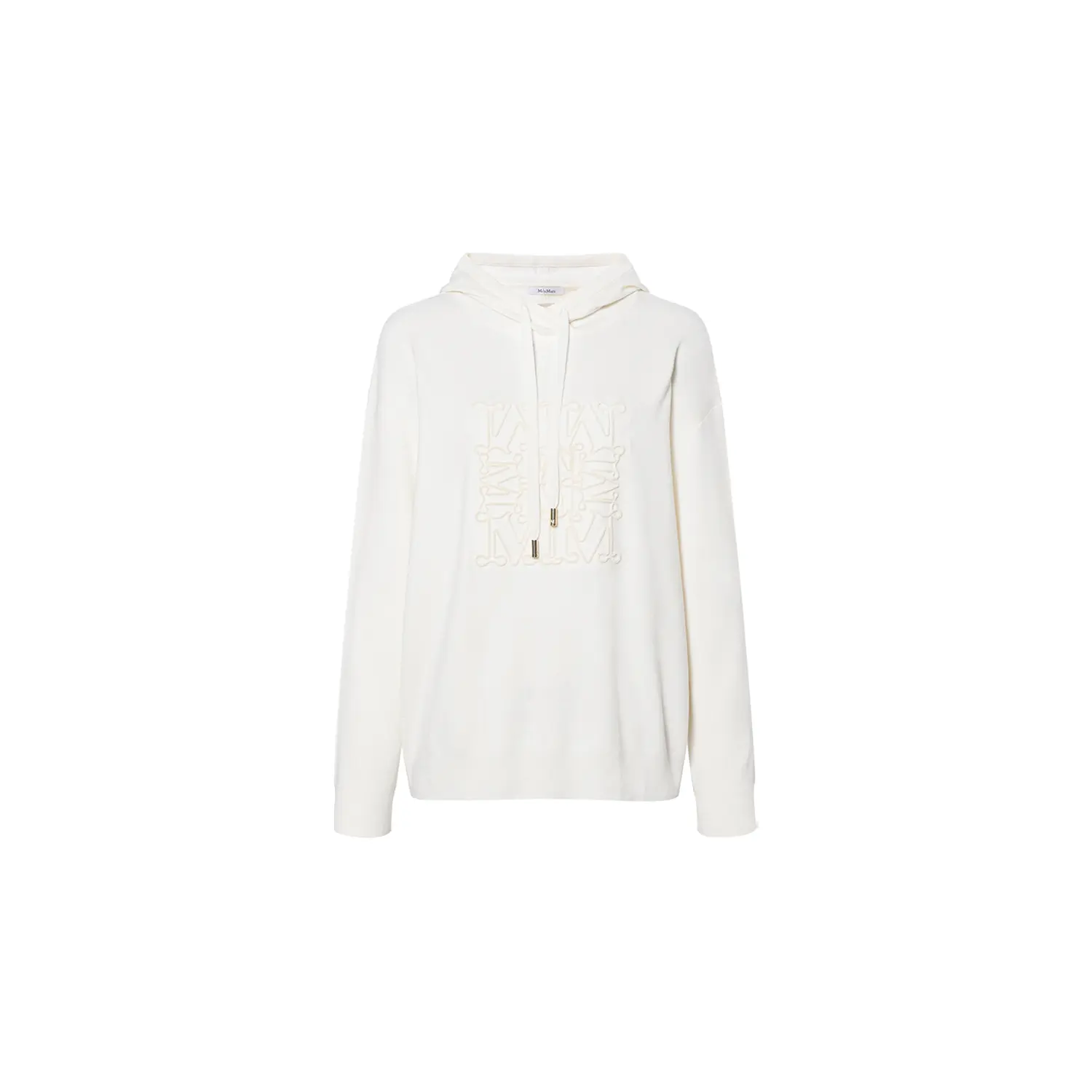 

Max Mara Pamir Футболка с капюшоном на шнурке и длинными рукавами MaxMara, Белый