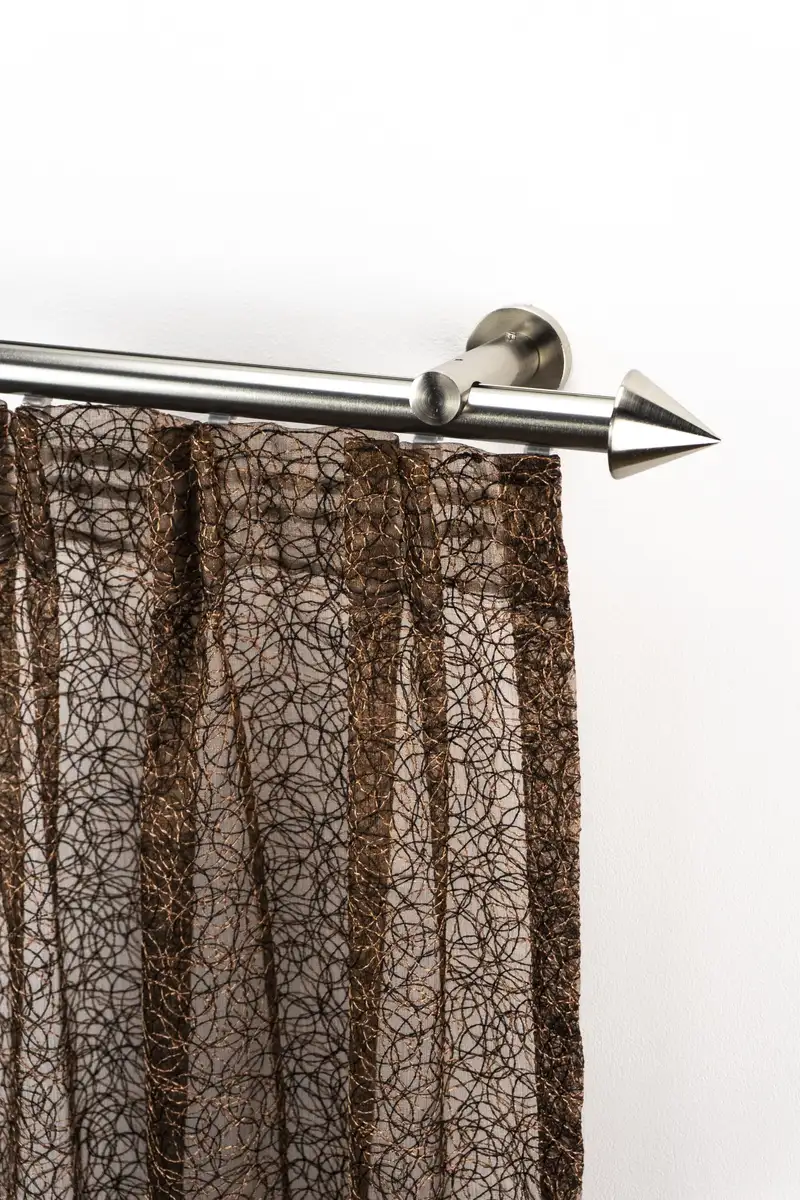 

Карниз для штор GARESA "GRAND", 1 направляющая, желаемая длина, комплект для штор, легкий настенный монтаж, выдвижной, имитация нержавеющей стали 450 см, Ø 20 мм, цвет edelstahlfarben