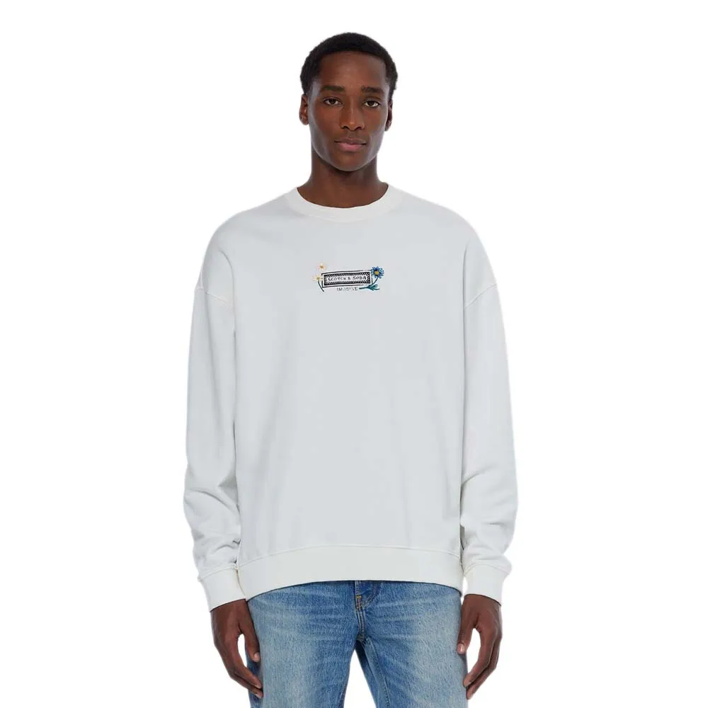 

Толстовка Scotch & Soda 179898 Relaxed Fit, белый