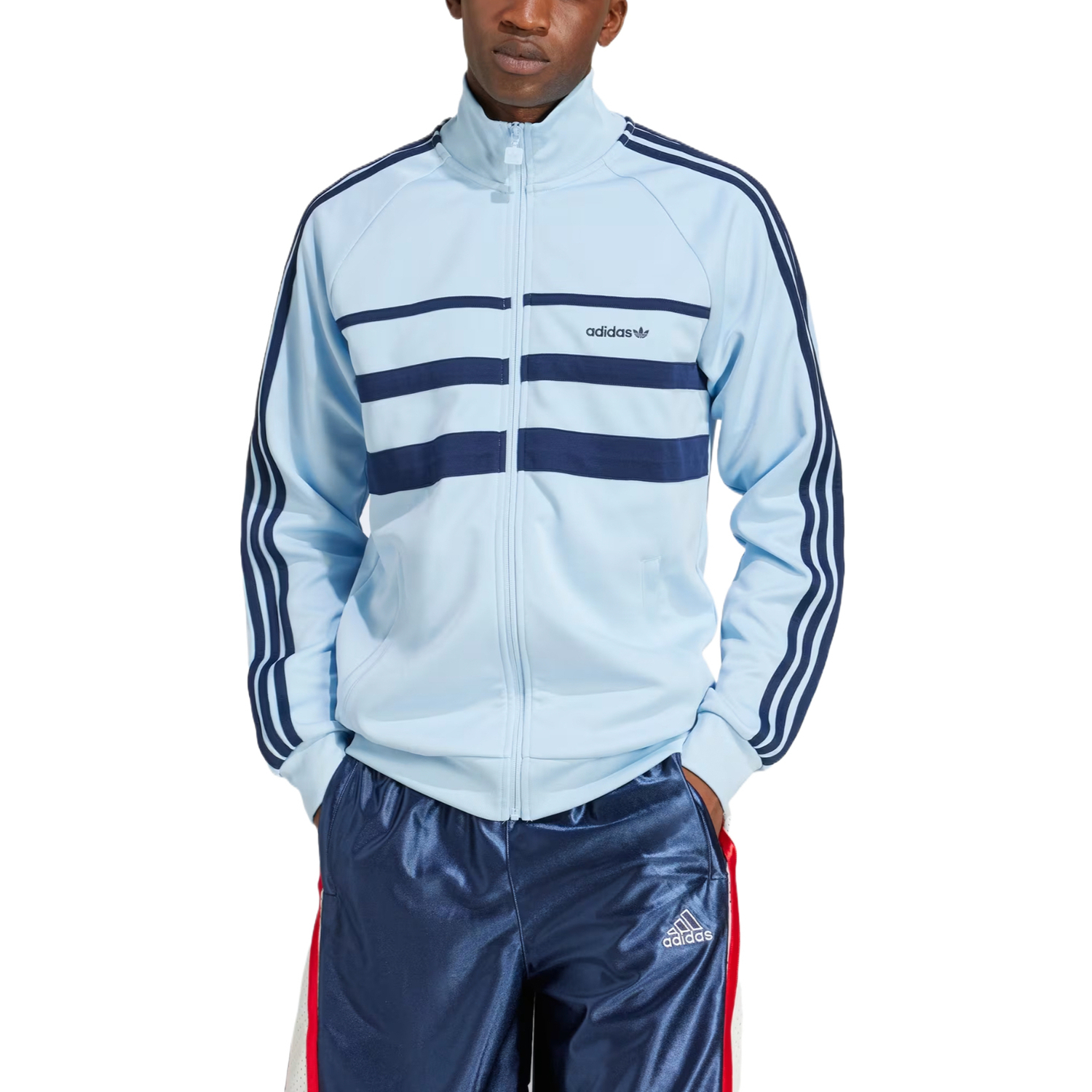 Adidas Originals Первая куртка мужская синяя — фото 3