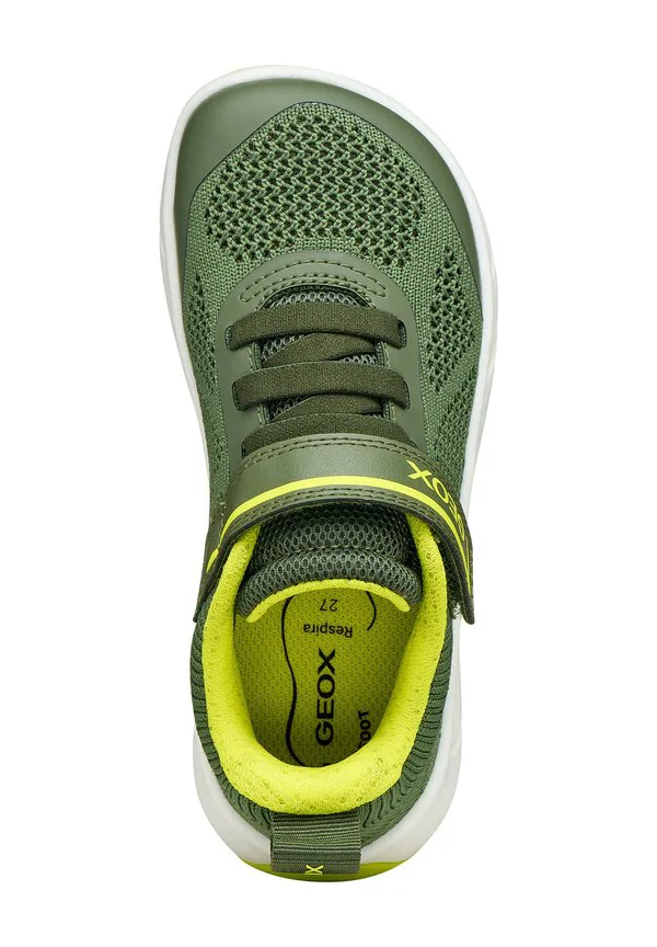 Детские кроссовки barefootrun Geox, Military Lime — фото 3