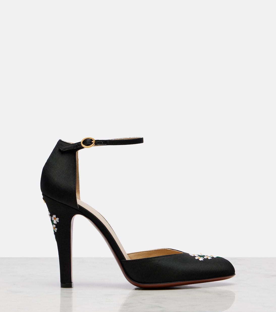 Туфли-лодочки Hi Dolly 105 с вышивкой из сатина Valentino Garavani, черный — фото 4