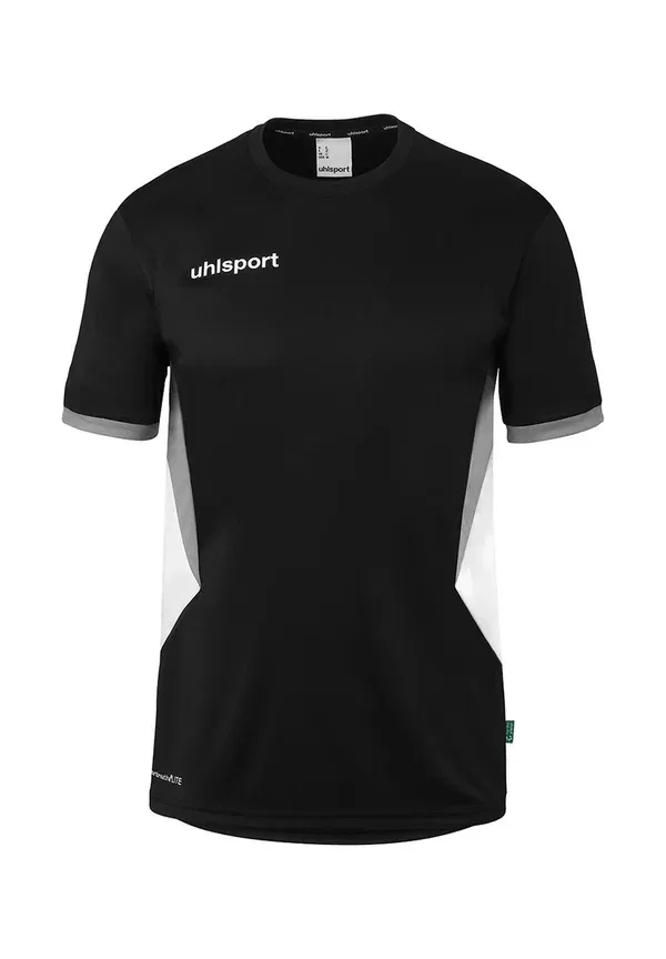 Футболка тренировочная Uhlsport, черный, белый, серый камень