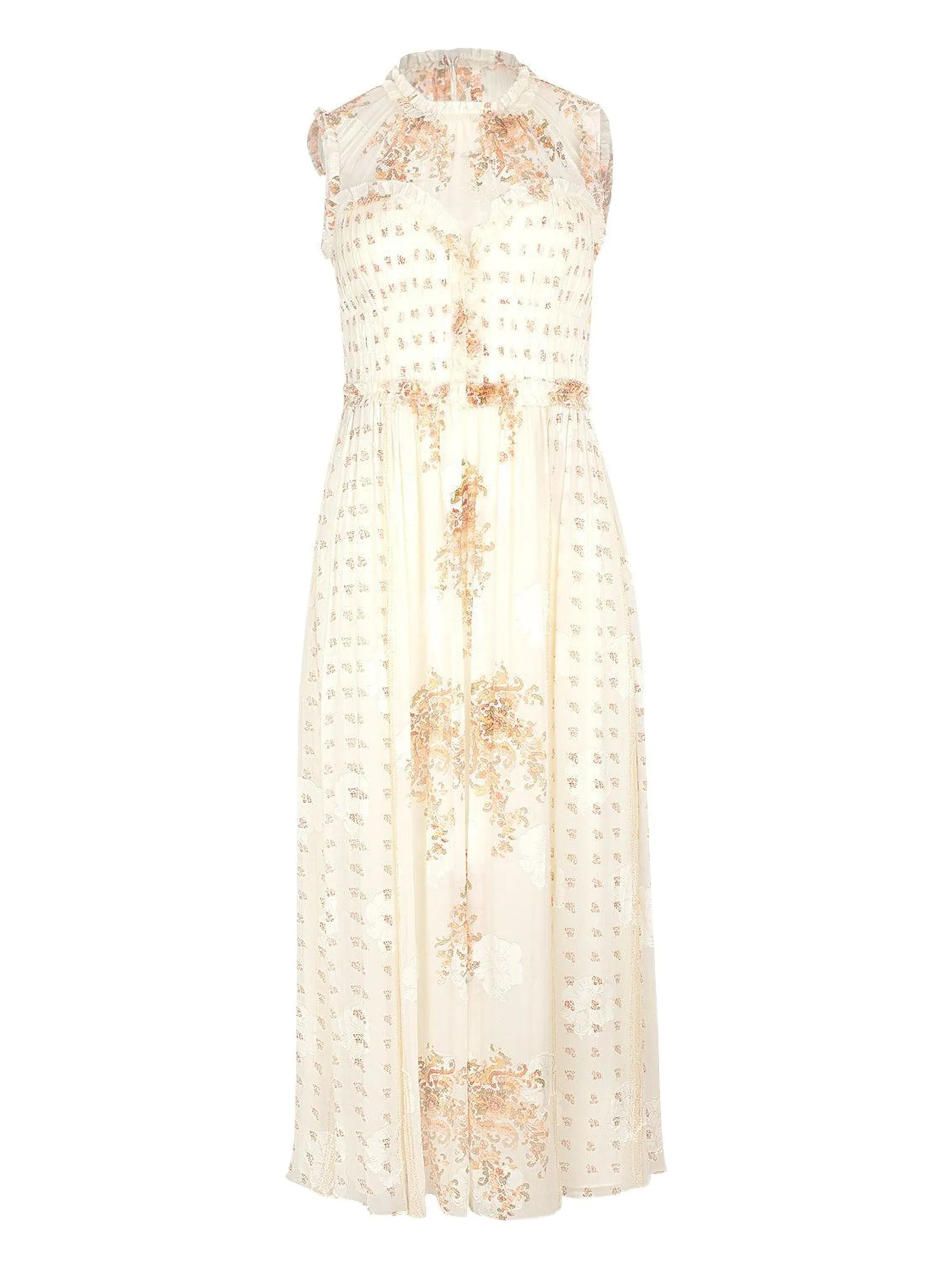 

Платье с цветочным принтом от Kasia Ulla Johnson, бежевый