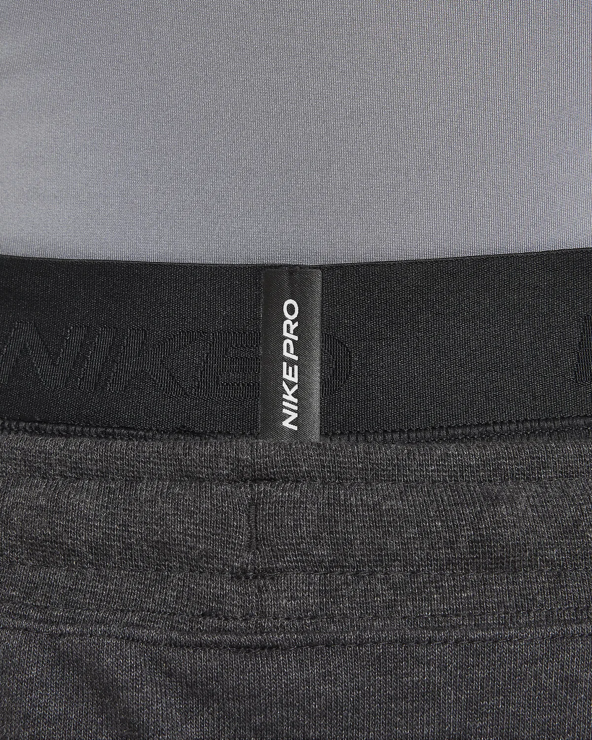 Детские (мальчиковые) лосины Nike Pro Dri-FIT, Smoke Grey/Smoke Grey/Black — фото 4
