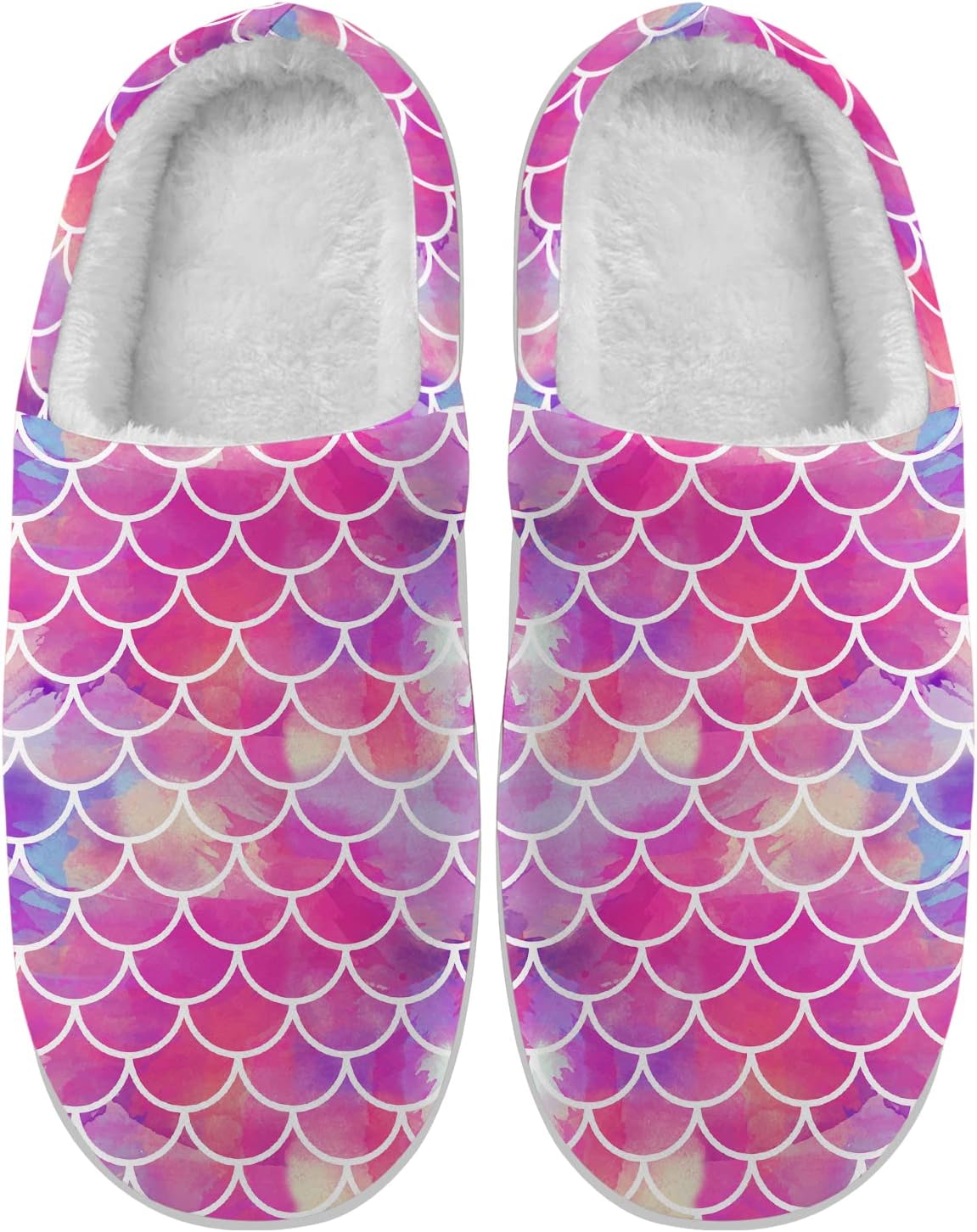 

Женские домашние тапочки-русалки для девочек, с противоскользящей подошвой и эффектом памяти, зимние домашние тапочки, подарок для мужчин Ciadoon, розовый