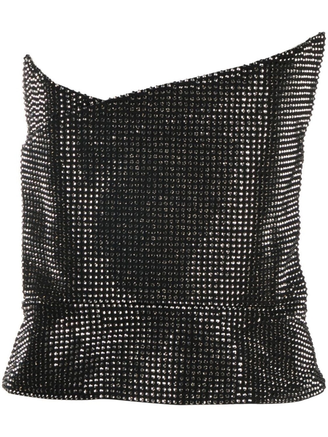 

Roland Mouret топ асимметричного кроя с кристаллами, черный