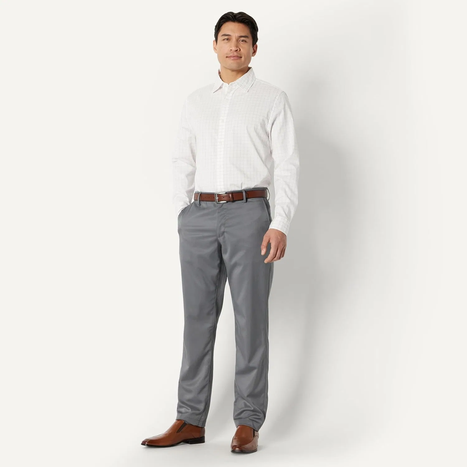 Лоферы мужские на пенке с эффектом памяти, Tan Amazon Essentials — фото 3